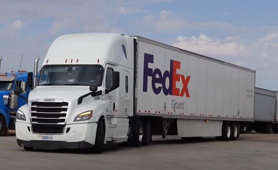빠른 배달 FEDEX 해외 화물 FEDEX 트럭 화물 광저우 전 세계로